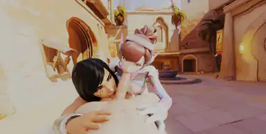 Overwatch D Va e Pharah pompino a tre