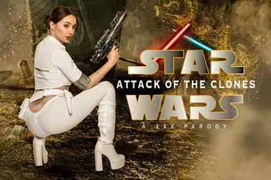 Martellando Padmé Amidala, Star Wars L'Attacco dei Cloni, parodia cosplay XXX
