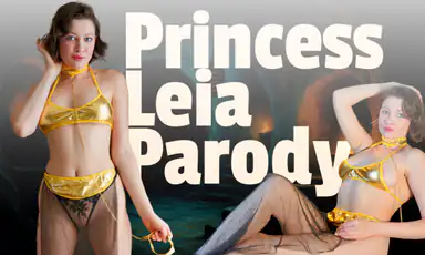 Parodia Cosplay della Principessa Leia di Star Wars Lucy Wilde
