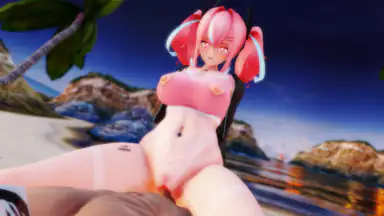 Azur Lane Bremerton Cavalca in Spiaggia