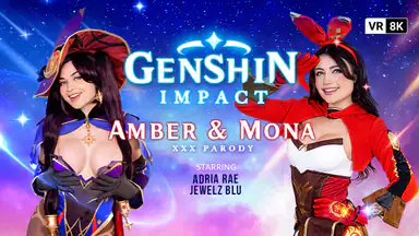 Genshin Impact Amber e Mona una Parodia Xxx