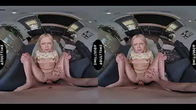 Up Close VR POV Petite Blonde Coco Lovelock Goes Into Feral Frenzy Mode for Your Big Dick