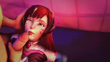 D.Va Vuole il Tuo Sperma sul Suo Viso
