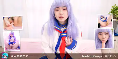 Mashiro Kasuga Adora Masturbarsi in Cosplay Anime