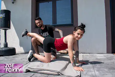 Zoe Foxxy Fucking Is the Best Exercise Yoga Session Intrerrupted by His Big Hard Dick