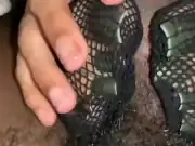SEXIEST FEET EVER IN FISHNETS