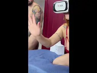 Boquete Babado com VR - Ela Achou Que Era o Vídeo