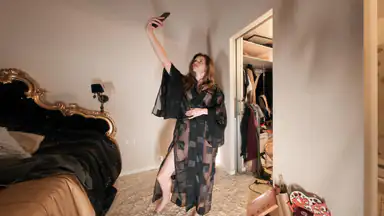 Shot at Home with Josie Showering Trying on Clothes and Finger Masturbating Fly on the Wall