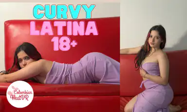 Latina arrapata Ep5, visino minuto e corpo curvy, latina in lingerie viola