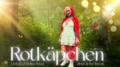 Little Red Riding Hood Alone in the Forrest