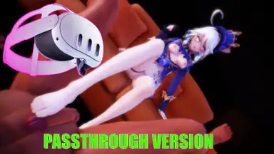 Genshin Impact Furina piedi in faccia Passthrough