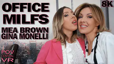 Gina Monelli and Mea Brown: Office MILFs