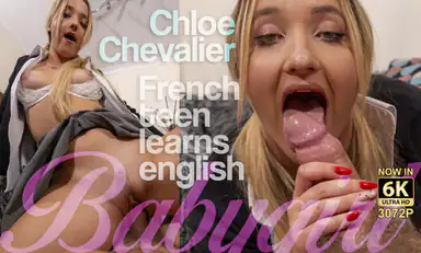 French Schoolgirl Learning English Part Iii