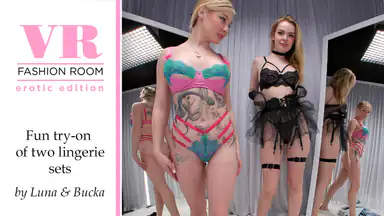 Luna e Bucka Provano Due Set di Lingerie
