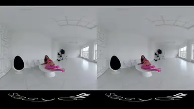 Stasyqvr 180 VR Porn Video Frisky Fishnets with Silyq