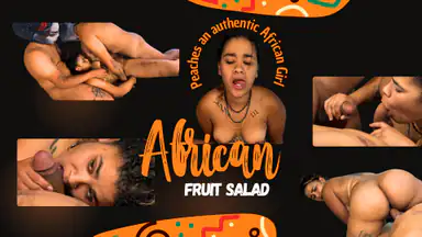 Pesche, insalata di frutta africana